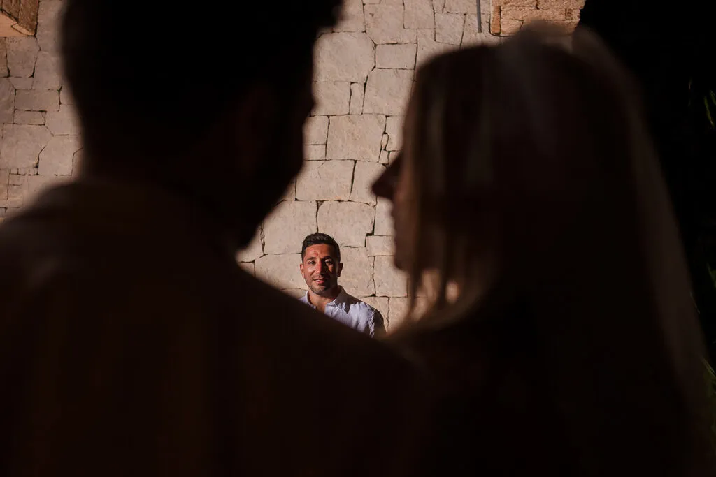 Romantic couples portrait session in ancient Mayan ruins near Cancun - destination wedding photography Riviera Maya Mexico